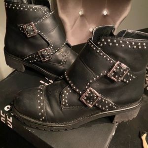 Design Lab Studded combat boots
